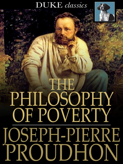 Cover of The Philosophy of Poverty